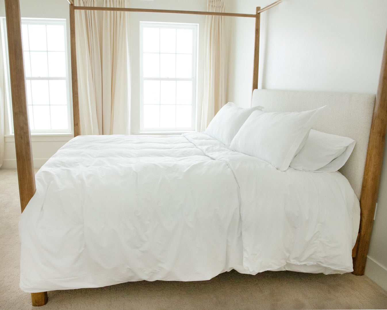 Super King Duvet Cover White Gray Eagle