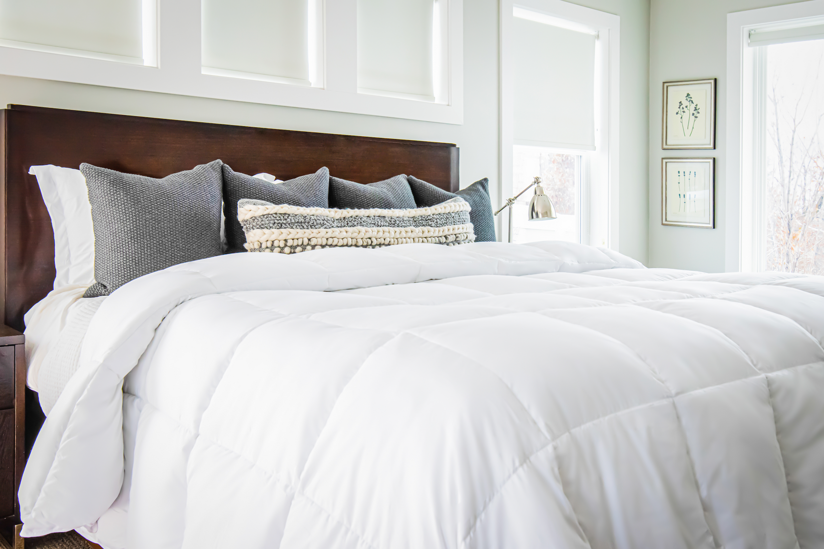 Super King Oversized Comforter Gray Eagle