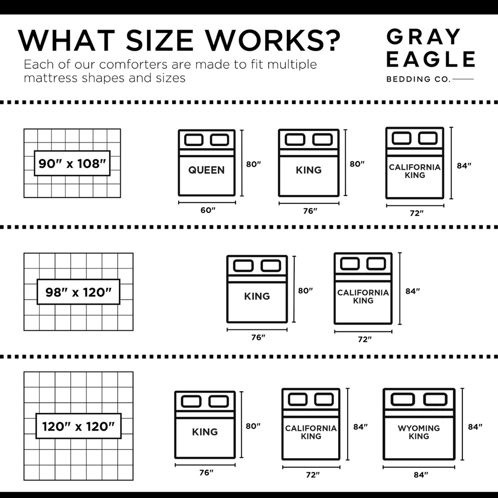 Super King Oversized Comforter Gray Eagle